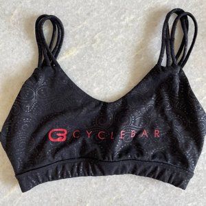 Cyclebar Strappy Sports Bra - Size Small - Black